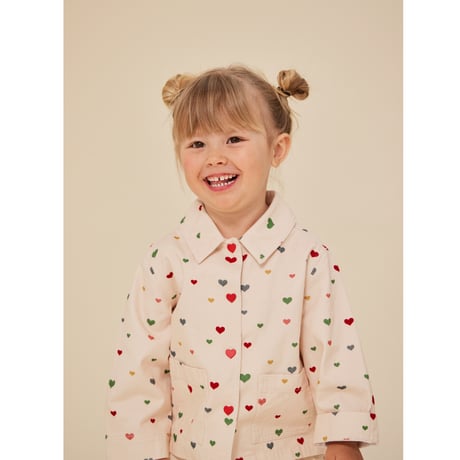 KONGESSLOEJD - Fen Shirt Jacket |  Multi Heart Blush