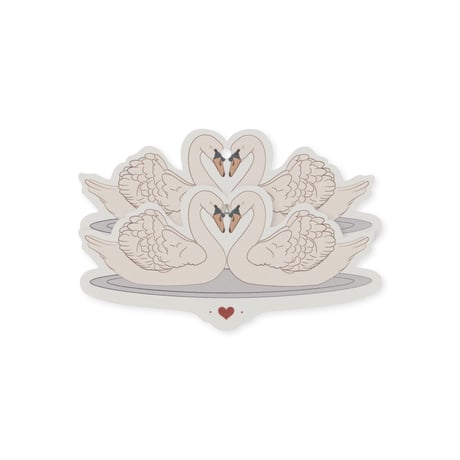 KONGESSLOEJD - 12 pack gift tags | Swan