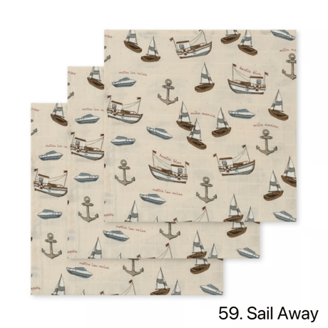 KONGESSLOEJD - 1PC Muslin Cloth (No.58~No.70)