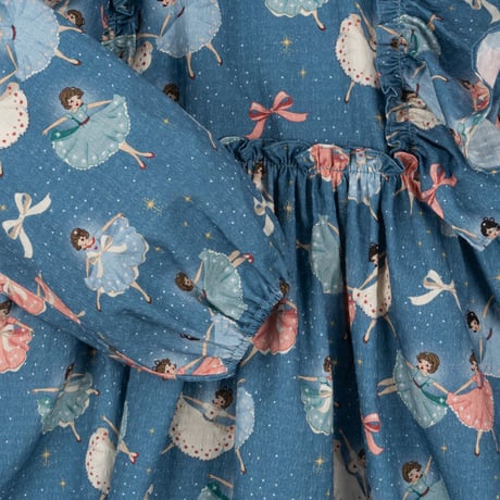 KONGESSLOEJD - EVIA LS BOW DRESS GOTS | SNOW BOW BALLERINA