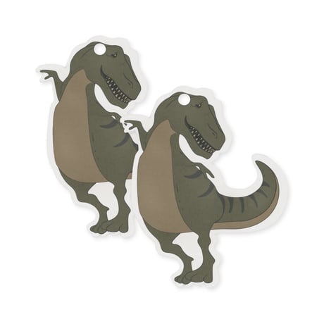KONGESSLOEJD - 12 pack gift tags | Dino