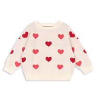 KONGESSLOEJD - LAPIS SWEATER  |  Coeur Coloré Duo Pink