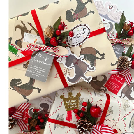 KONGESSLOEJD - 12 pack gift tags | Dino