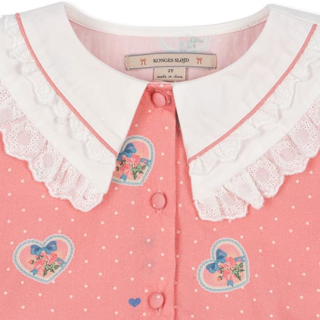 KONGESSLOEJD - COEUR COLLAR DRESS GOTS  |  Cher Coeur Rose