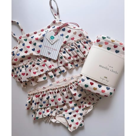 KONGESSLOEJD - Manuca Frill Bikini  |  Coeur Coloré