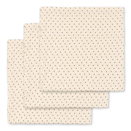 KONGESSLOEJD - 3 pack Muslin Cloth Gots |  Estate Dot