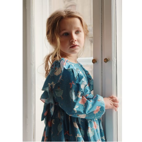 KONGESSLOEJD - EVIA LS BOW DRESS GOTS | SNOW BOW BALLERINA