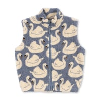 KONGESSLOEJD - JODY TEDDY VEST GRS  |  Swan