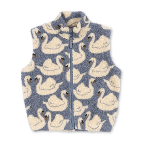 KONGESSLOEJD - JODY TEDDY VEST GRS  |  Swan