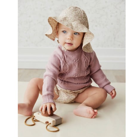 J A M I E   K A Y - Organic Cotton Noelle Hat | Chloe Floral Egret