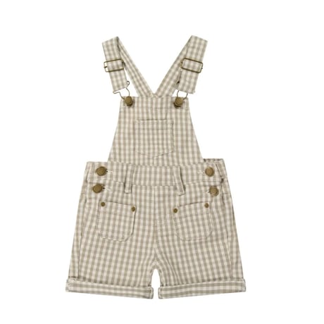 J A M I E   K A Y - Chase Cotton Twill Short Overall |  Gingham