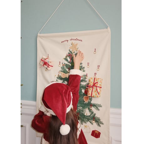 KONGESSLOEJD - CHRISTMAS HAT GRS  | RED DAHLIA