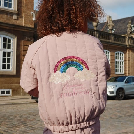 KONGESSLOEJD - JUNO SEQUIN BOMBER JACKET |  Twilight Mauve