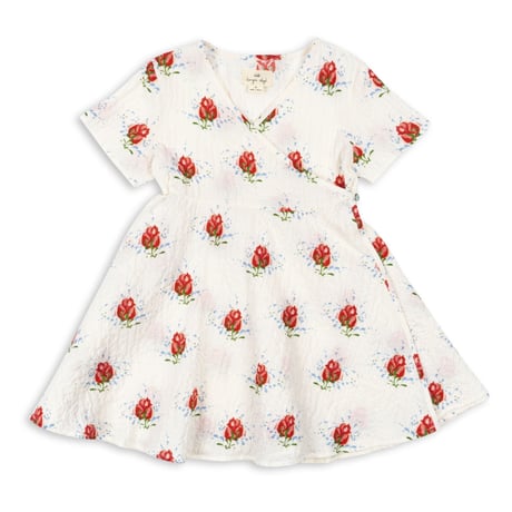 KONGESSLOEJD - Elin Wrap Dress  | Vita Rosa