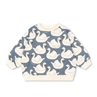 KONGESSLOEJD - LOUPY PRINT SWEAT SHIRT GOTS  |  Swan