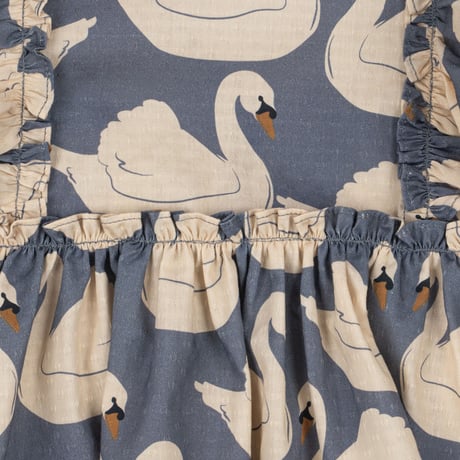 KONGESSLOEJD - EVIA LS BOW DRESS GOTS  |  Swan