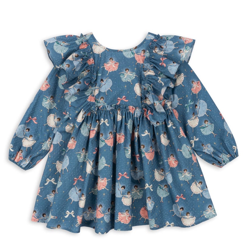 KONGESSLOEJD - EVIA LS BOW DRESS GOTS | SNOW BO