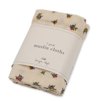 KONGESSLOEJD - 3 pack Muslin Cloth Gots |  Peonia