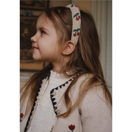KONGESSLOEJD - BEADED HAIRBRACE |  Cherry