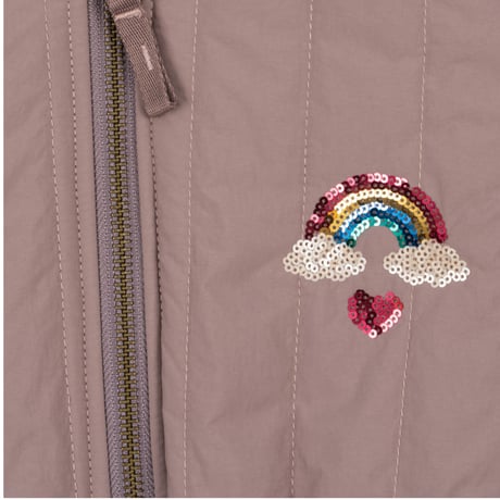 KONGESSLOEJD - JUNO SEQUIN BOMBER JACKET |  Twilight Mauve
