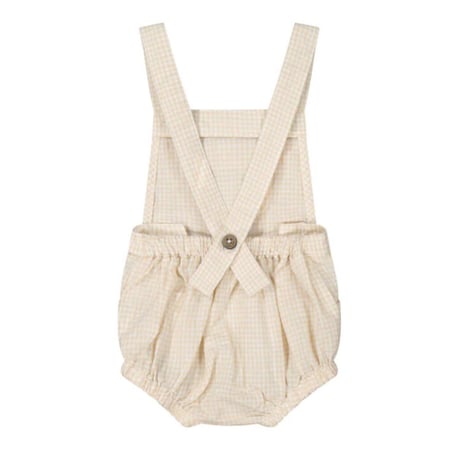 J A M I E   K A Y - Organic Cotton Robinhe Romper | Sesame Gingham