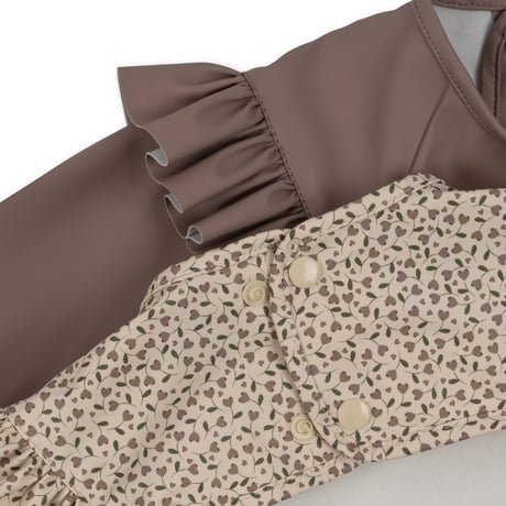 KONGESSLOEJD - 2pack Dinner Bib With Sleeves and Frill   | Milk Tank/Antler