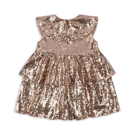 KONGESSLOEJD - Starla Sequin Dress |  Gold Blush