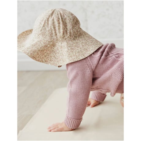 J A M I E   K A Y - Organic Cotton Noelle Hat | Chloe Floral Egret