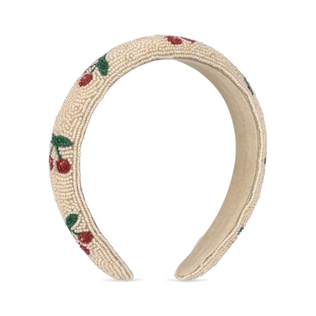 KONGESSLOEJD - BEADED HAIRBRACE |  Cherry
