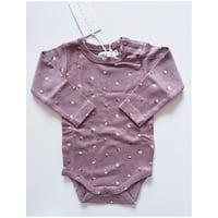 J A M I E   K A Y - Organic Cotton Long Sleeve Bodysuit |  Goldie Quail
