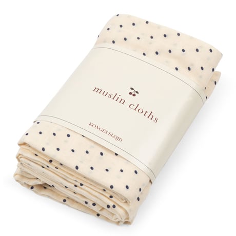 KONGESSLOEJD - 3 pack Muslin Cloth Gots |  Estate Dot
