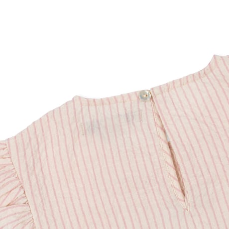 KONGESSLOEJD - ELLIE FRILL TOP GOTS   |  Peony Stripe