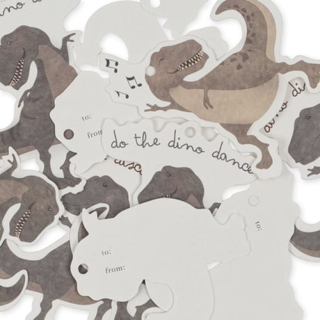 KONGESSLOEJD - 12 pack gift tags | Dino