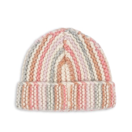 KONGESSLOEJD - KIRI BEANIE  | Rose Stripe