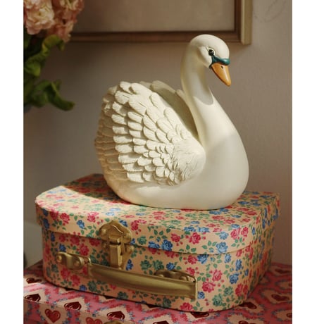 KONGESSLOEJD - POLYRESIN MONEY BANK SWAN