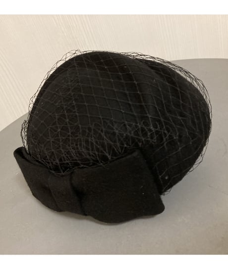 トーク帽　カクテルハット　ヘッドドレス　リボン