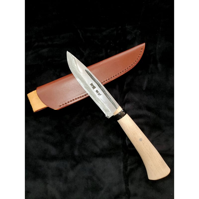 万能ナイフ 磨き 樫柄(アゴ止め有) | 広瀬重光刃物店 万能ナイフ 磨き 樫柄(アゴ止め有) | 広瀬重光刃物店