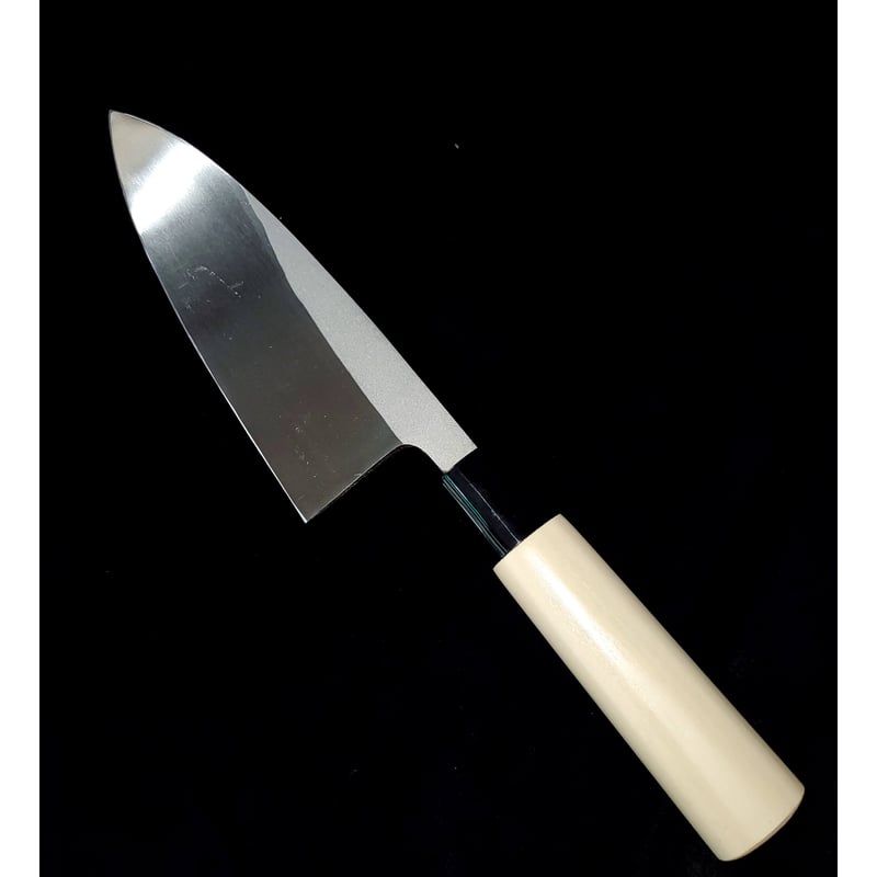 多層鋼　出刃包丁 出刃包丁 多層鋼 5寸（安来青鋼・片刃） | 龍河洞の土佐打刃物