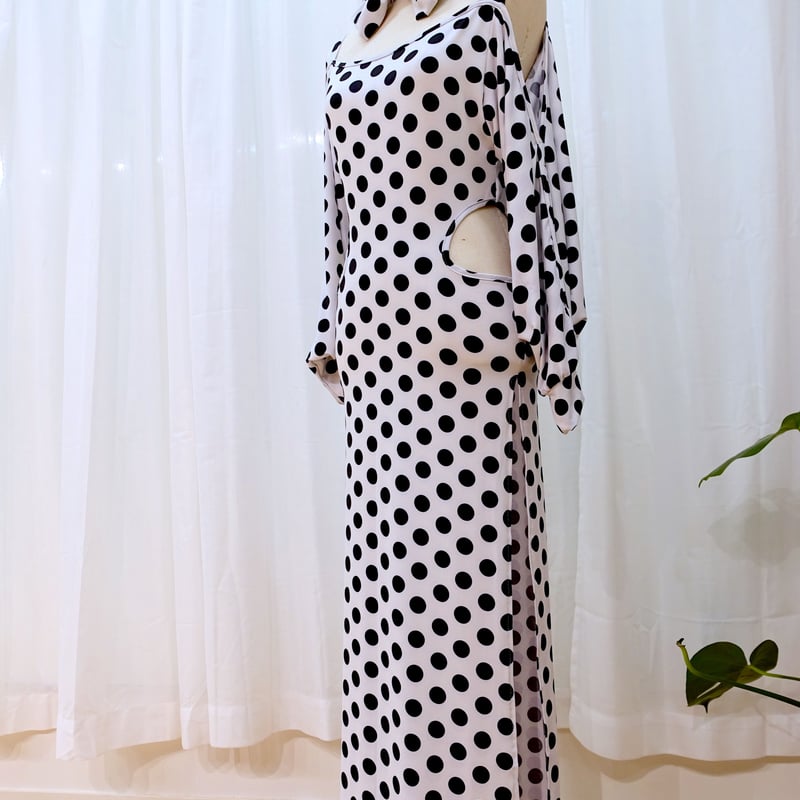 BALMAIN ショートドレス ドット柄 BALMAIN ショートドレス ドット柄