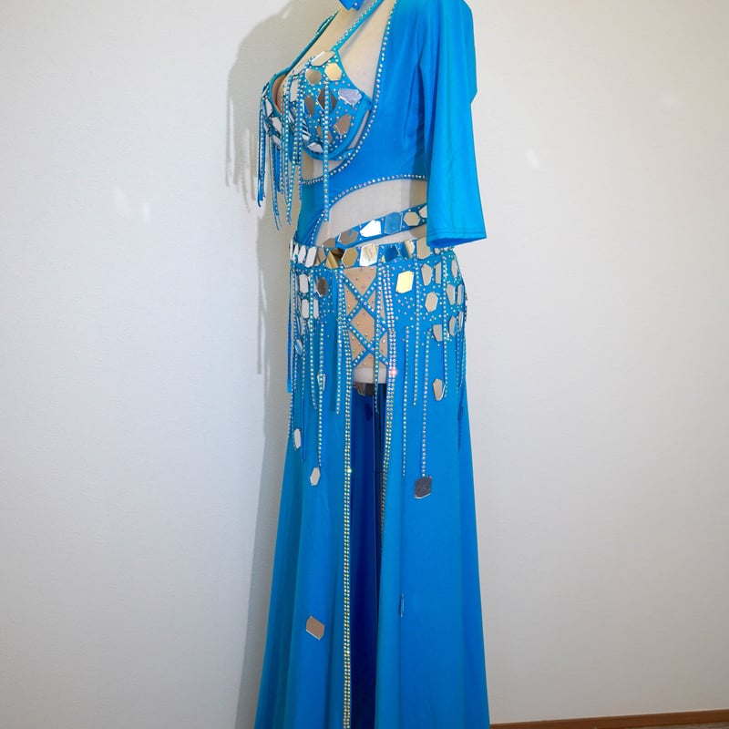 即日発送】 バラディシャービードレス ベリーダンスコスチューム 5点