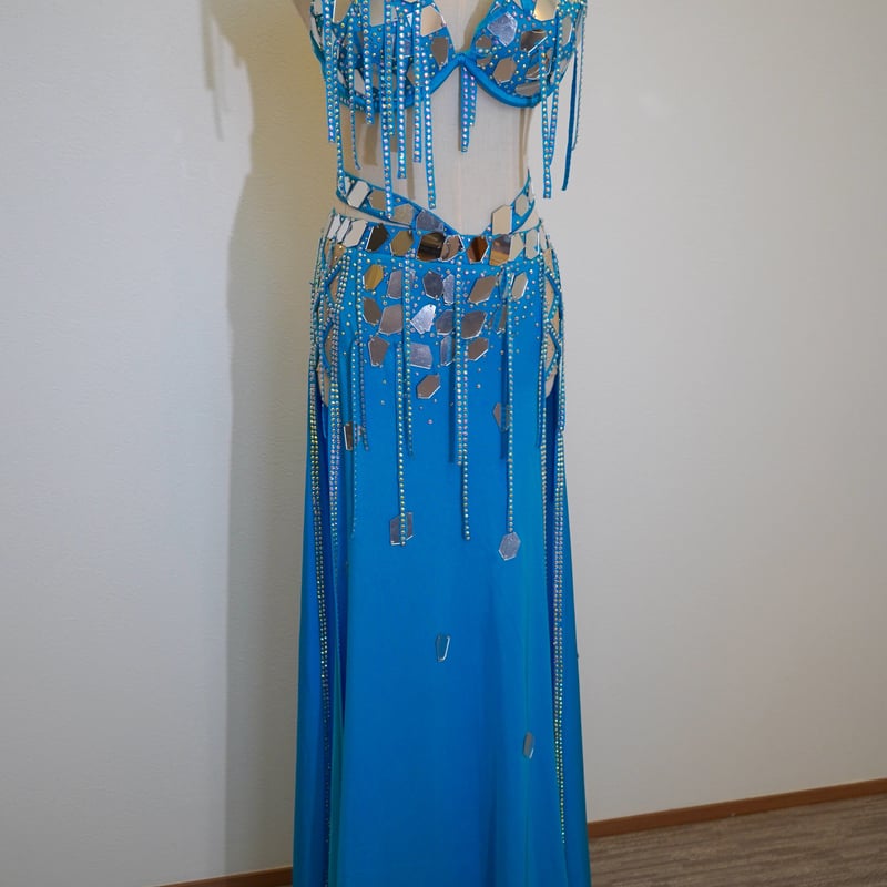 即日発送】 バラディシャービードレス ベリーダンスコスチューム 5点