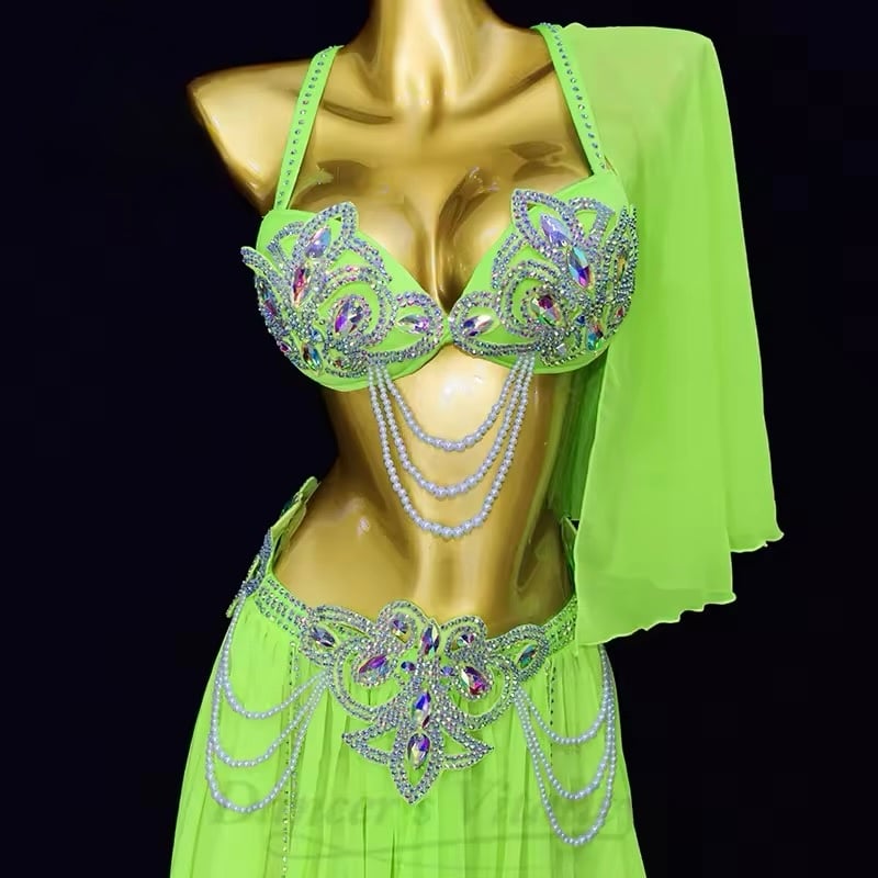 今月まで！ベリーダンス衣装 オーダーメイド＞ ベリーダンスコスチューム 31581 | ベリー