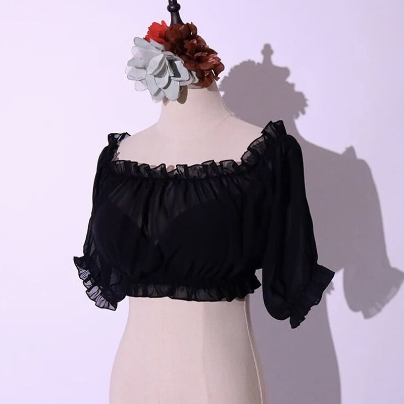 予約商品＞ ロマ ジプシー衣装 シフォン キッズ〜成人 3カラー 31540