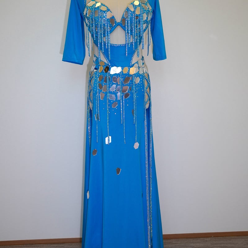 即日発送】 バラディシャービードレス ベリーダンスコスチューム 5点