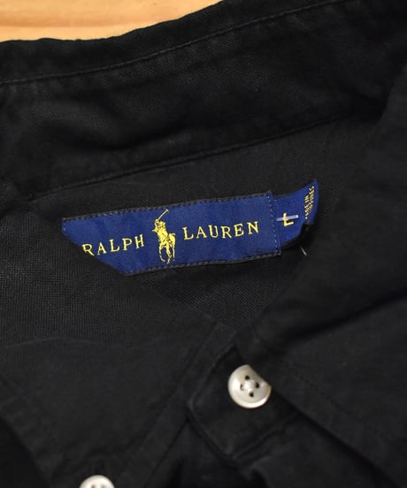 Used Polo Ralph Lauren Long Sleeve Shirt Black 05-037