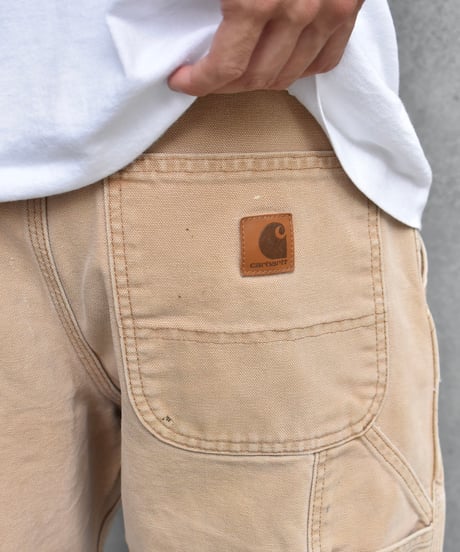 Used Carhartt B11 Duck Painter Pants Aged Camel Brown 03-158