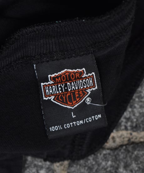 Used Harley-Davidson S/S Henry Neck T-Shirt Black 04-490