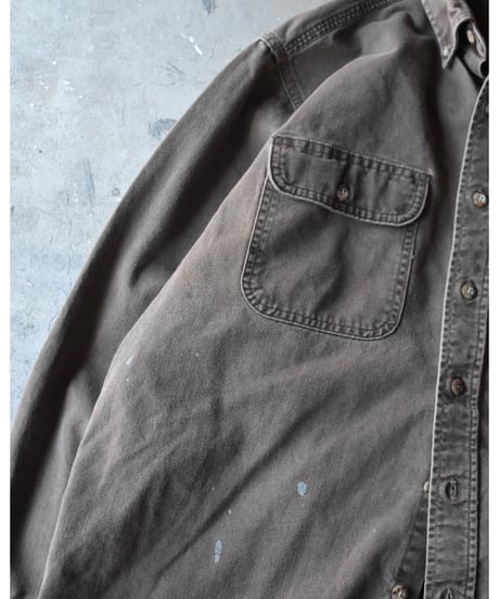 Used Carhartt Cotton Canvas Shirts BRN 05-017