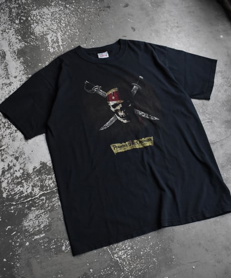 Used Disney Print T-Shirt "Pirates Of The Caribbean" 04-497