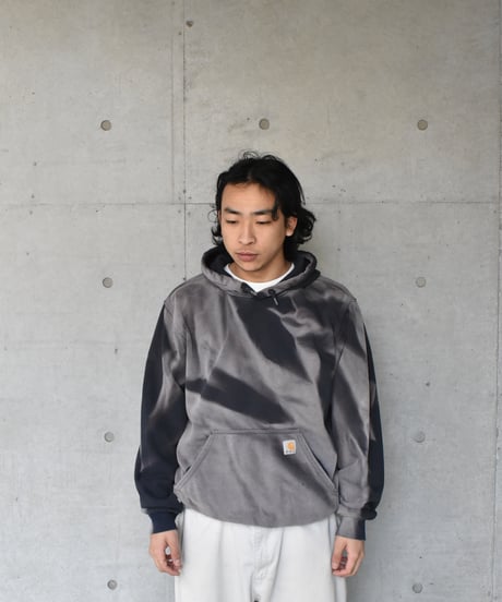 Used Carhartt Fade Sweat Hoodie Navy 04-357